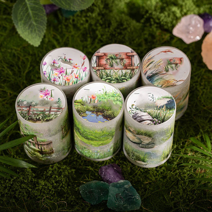 The Grass On The Mountains Series PET Tape Loop For Journal Crafts