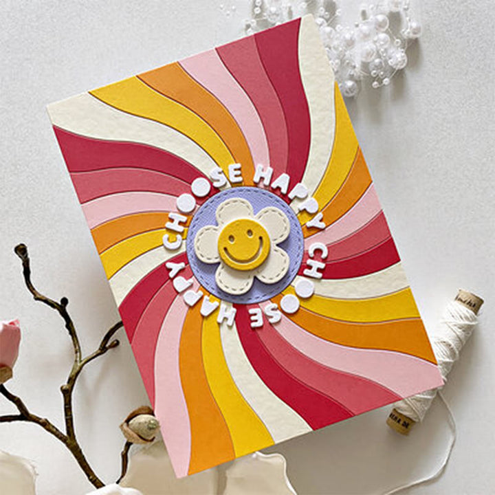 Smile Flower Metal Die Cuts Cutting Dies Stencils for DIY Cards Scrapbooking