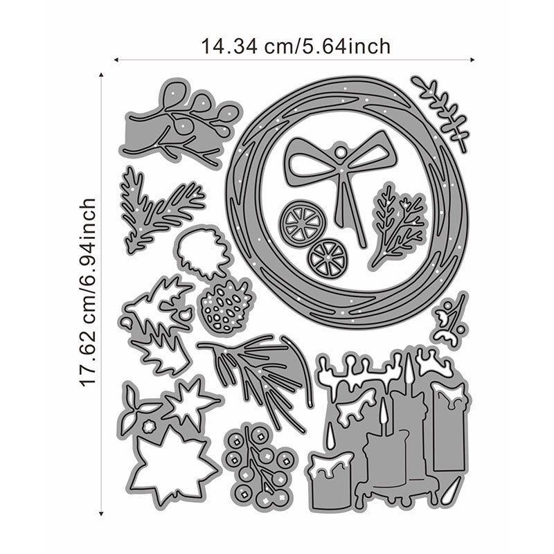 Christmas Scrapbooking Die-Cuts Alphabet Snowflake Bouquet Cut Stencil