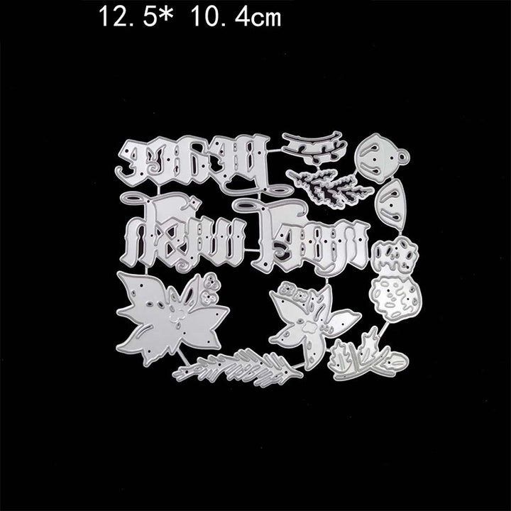 Christmas Scrapbooking Die-Cuts Alphabet Snowflake Bouquet Cut Stencil