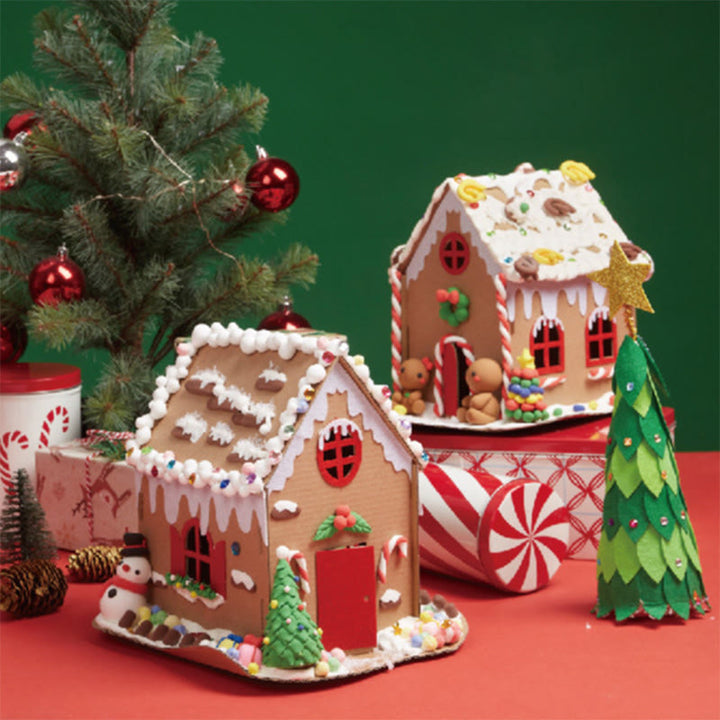 Miniature House Kit DIY Christmas Biscuit House Handcrafts Ornament