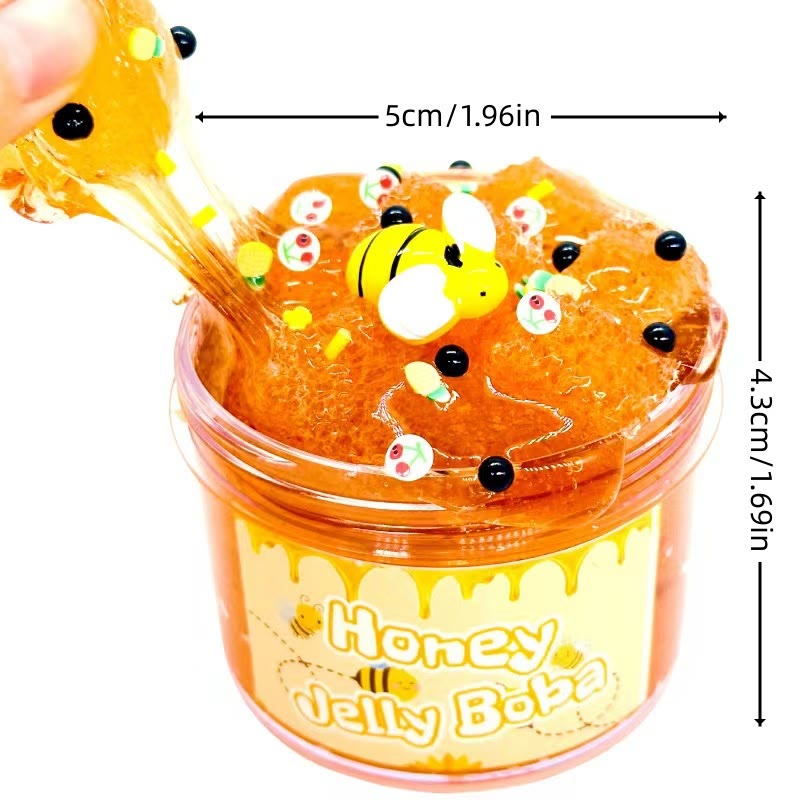 Transparent Color Slime For Chrildren Fruit Coconut Jelly Mud