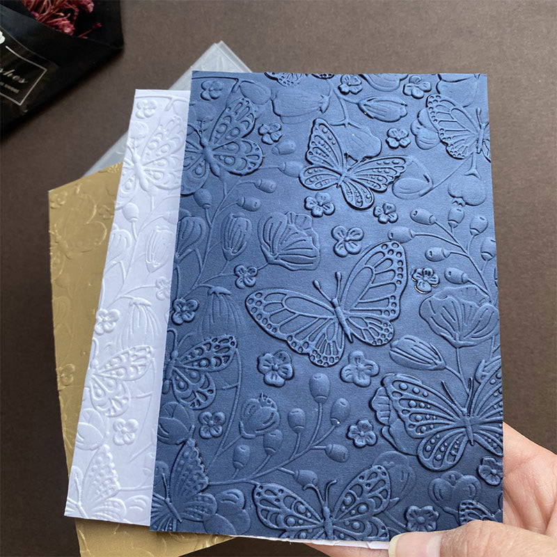 3D Embossed Folder Tools And Shell Texture Design For Card Making