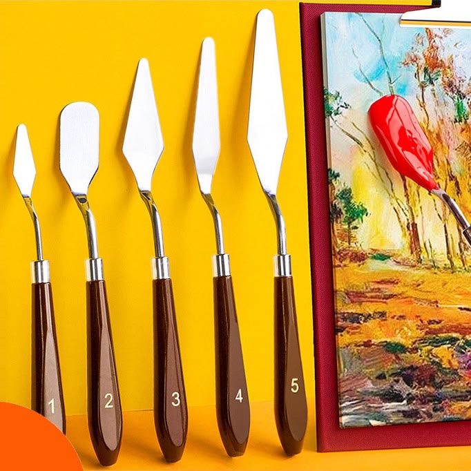 Stainless Steel Palette Knife For Artists Mixing Oil Painting Color