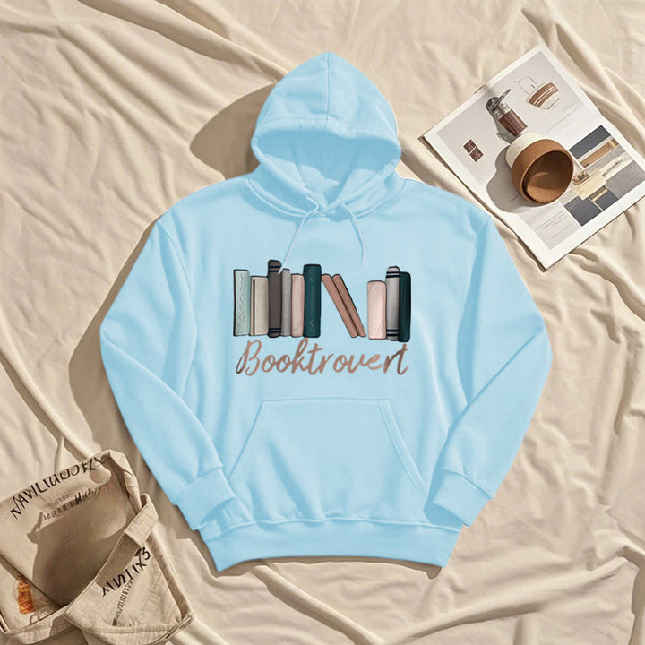 Booktrovert Fleece Hoodie Long Sleeves Comfy Hooded Sweatshirts