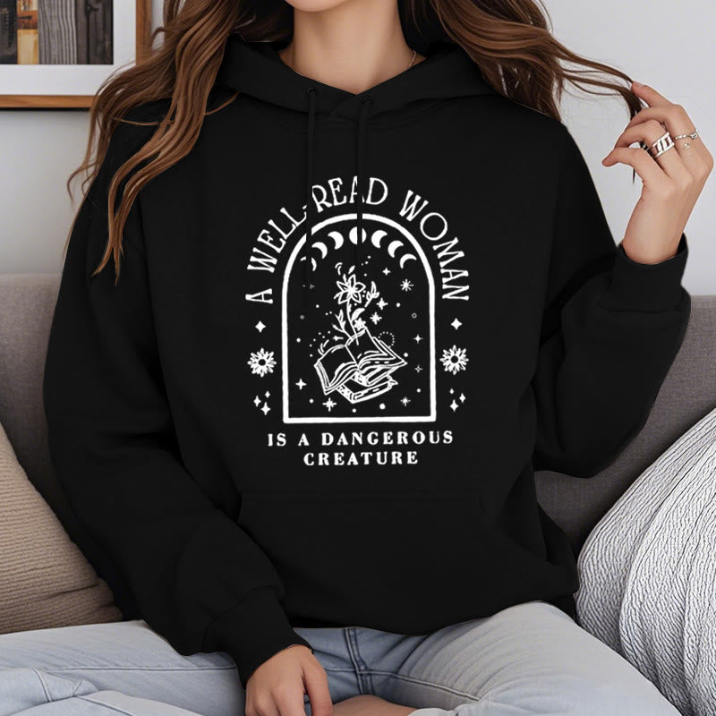 A Well Read Woman Fleece Hoodie Long Sleeves Hooded Sweatshirts