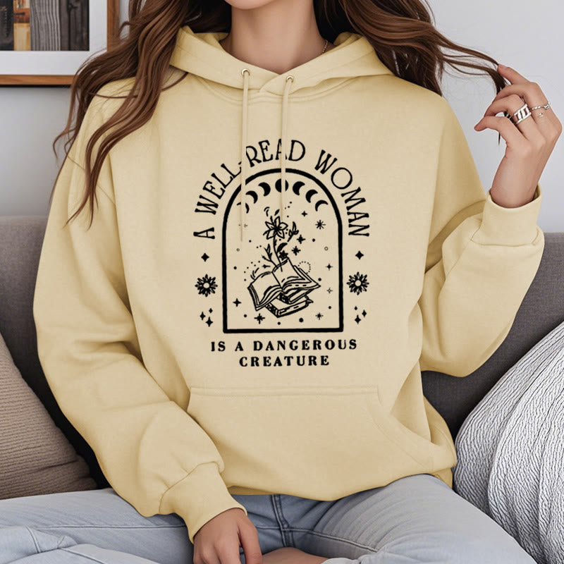 A Well Read Woman Fleece Hoodie Long Sleeves Hooded Sweatshirts