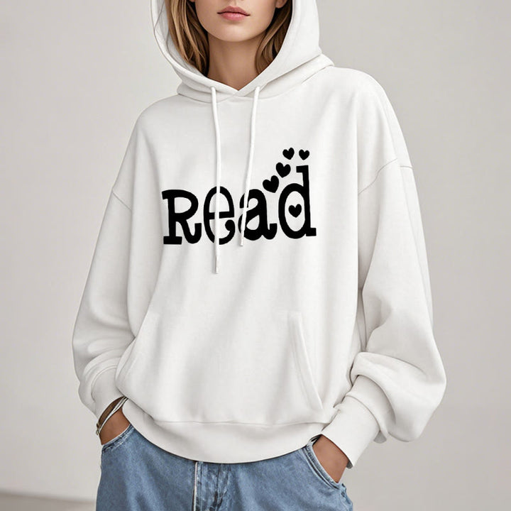 Enjoy Reading Fleece Hoodie Long Sleeves Hooded Sweatshirts