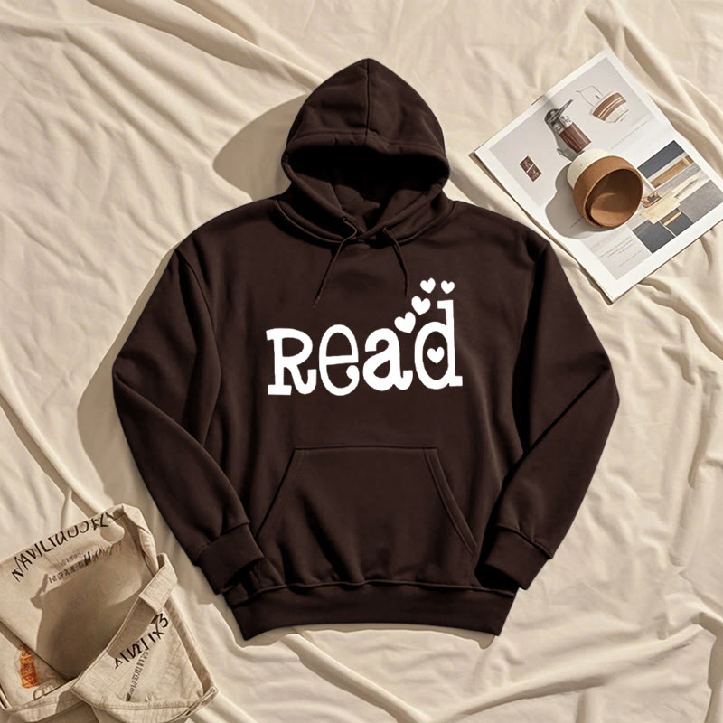 Enjoy Reading Fleece Hoodie Long Sleeves Hooded Sweatshirts