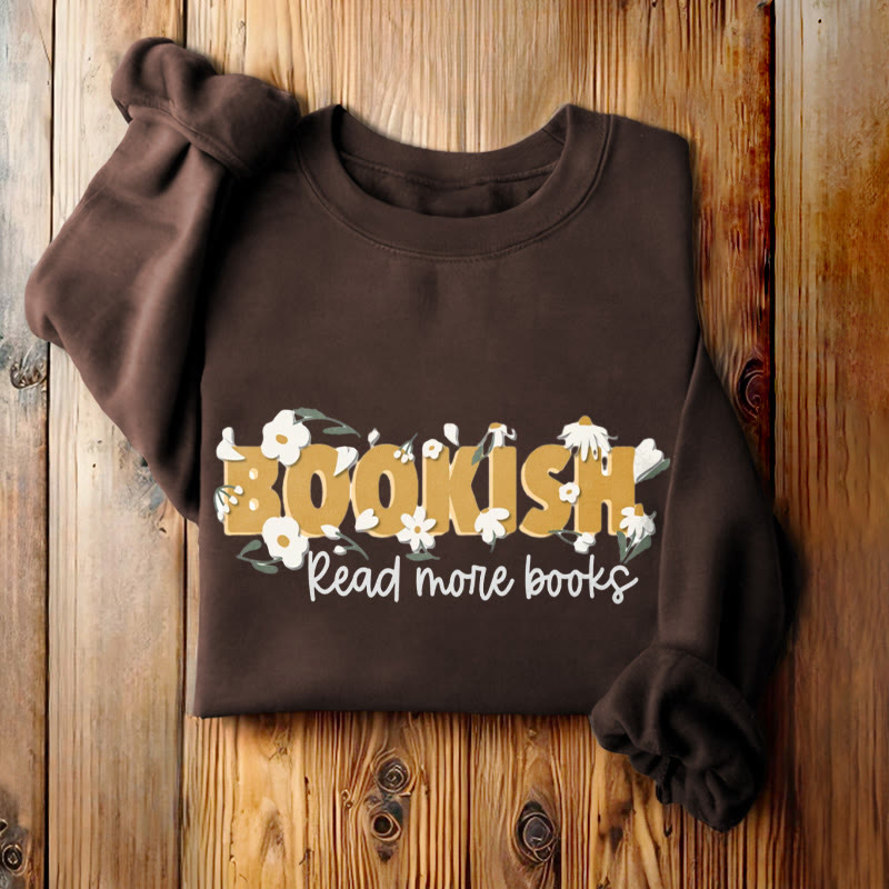 BOOKISH Read More Books Womens Crewneck Sweatshirt Pullover