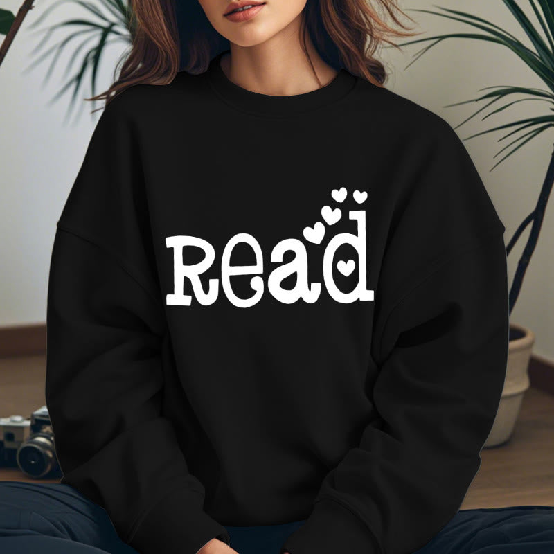 READ LOVERS Womens Crewneck Sweatshirt Pullover