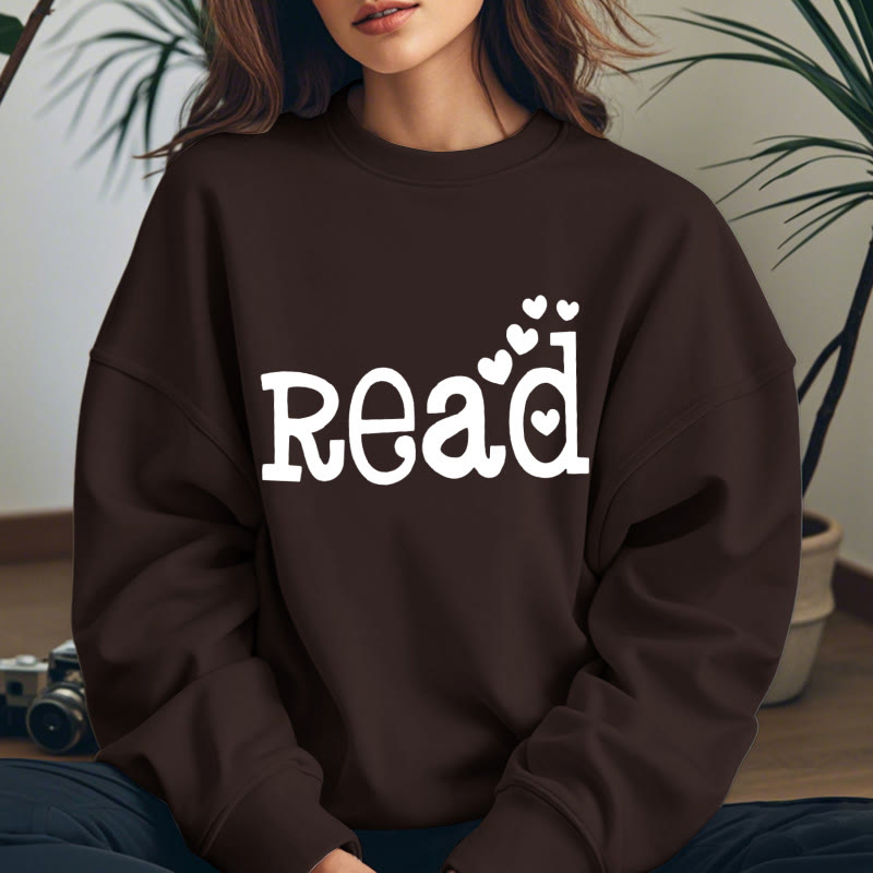 READ LOVERS Womens Crewneck Sweatshirt Pullover