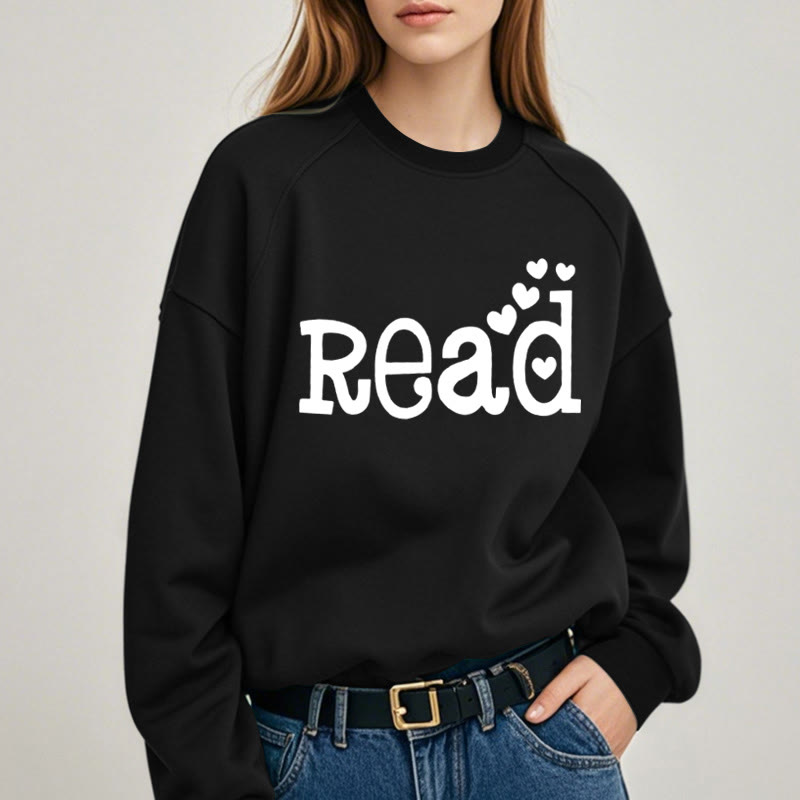 READ LOVERS Womens Crewneck Sweatshirt Pullover