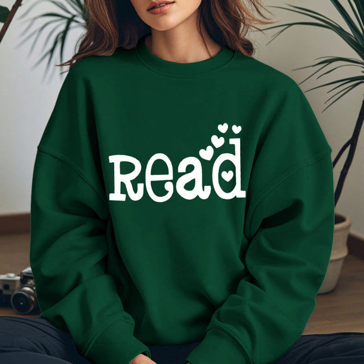 READ LOVERS Womens Crewneck Sweatshirt Pullover