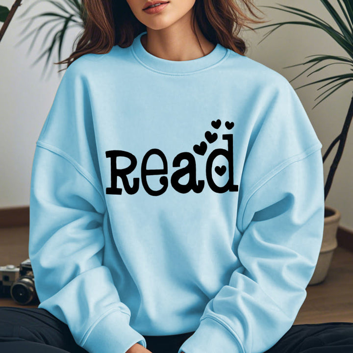 READ LOVERS Womens Crewneck Sweatshirt Pullover