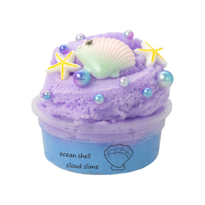 Colorful Slime Crafts For Chrildren Ocean Seashell Jelly Mud