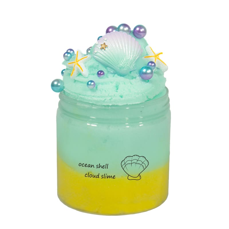 Colorful Slime Crafts For Chrildren Ocean Seashell Jelly Mud