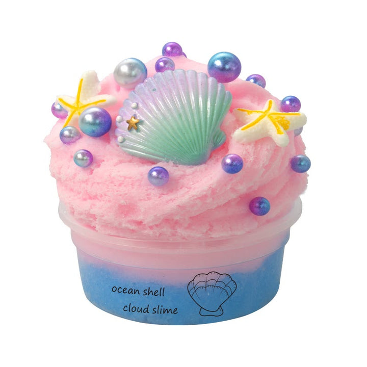 Colorful Slime Crafts For Chrildren Ocean Seashell Jelly Mud