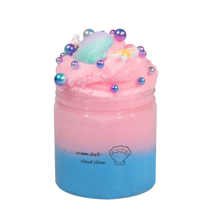 Colorful Slime Crafts For Chrildren Ocean Seashell Jelly Mud