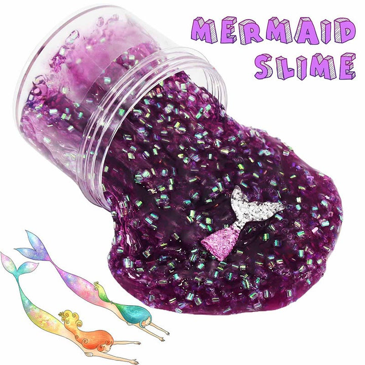 Stress Relief Slime Crafts For Chrildren Ocean Mermaid Jelly Mud