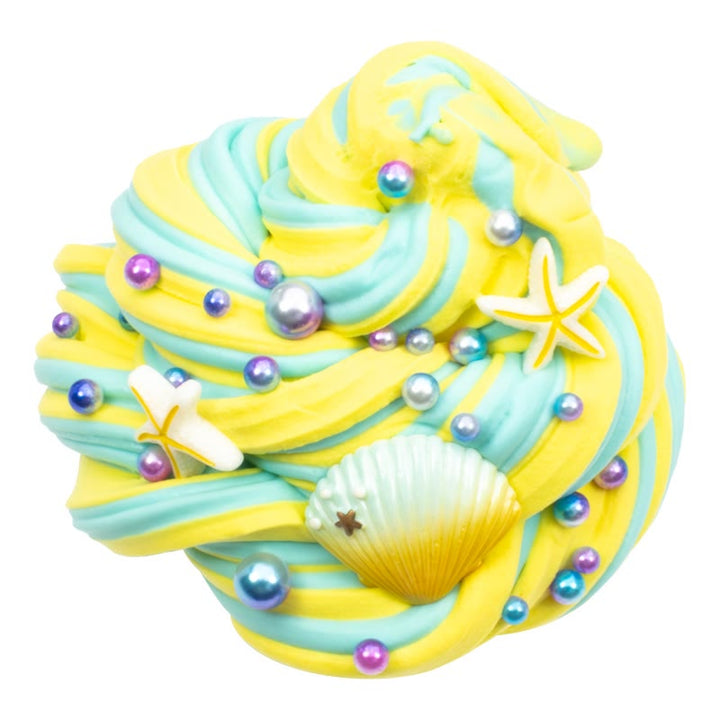 Double Color Butter Slime Ocean Seashell Stress Relief Jelly Mud