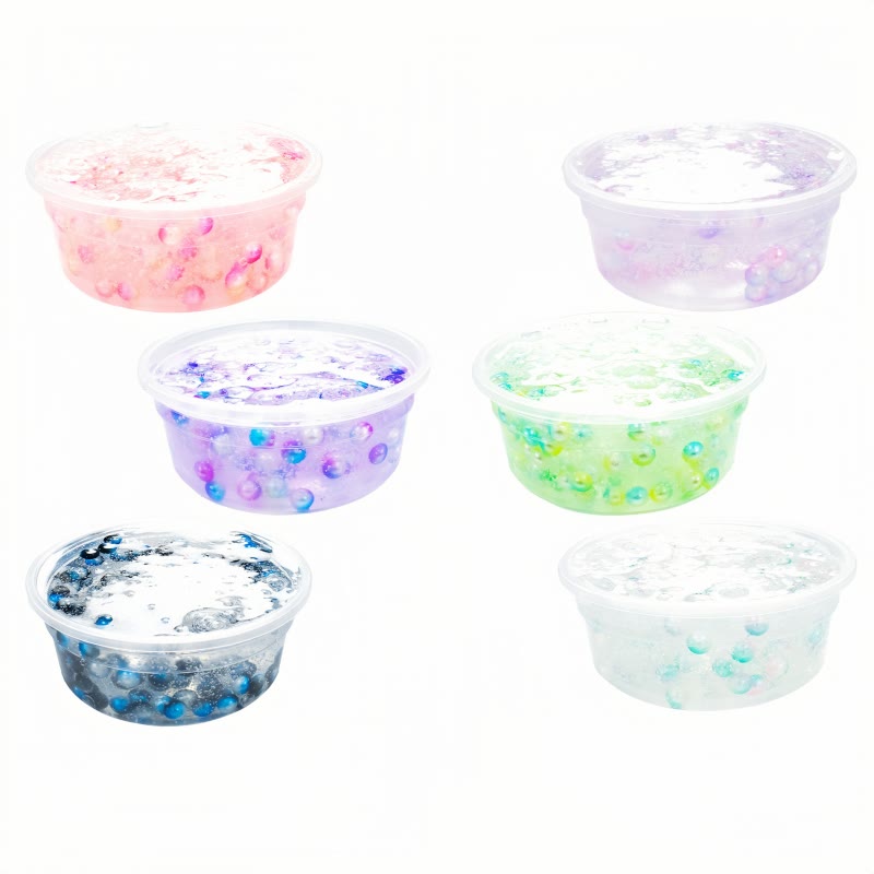 Colorful Pearl Slime For Girls Boys Stress Relief Jelly Mud