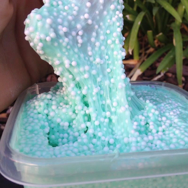 Fluffy Slime With Small Balls DIY Sludge Toys For Kids