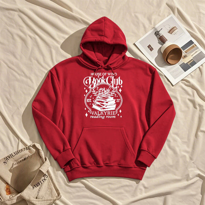 House Of Wind Book Club Fleece Lined Hoodie Comfy Hooded Sweatshirts