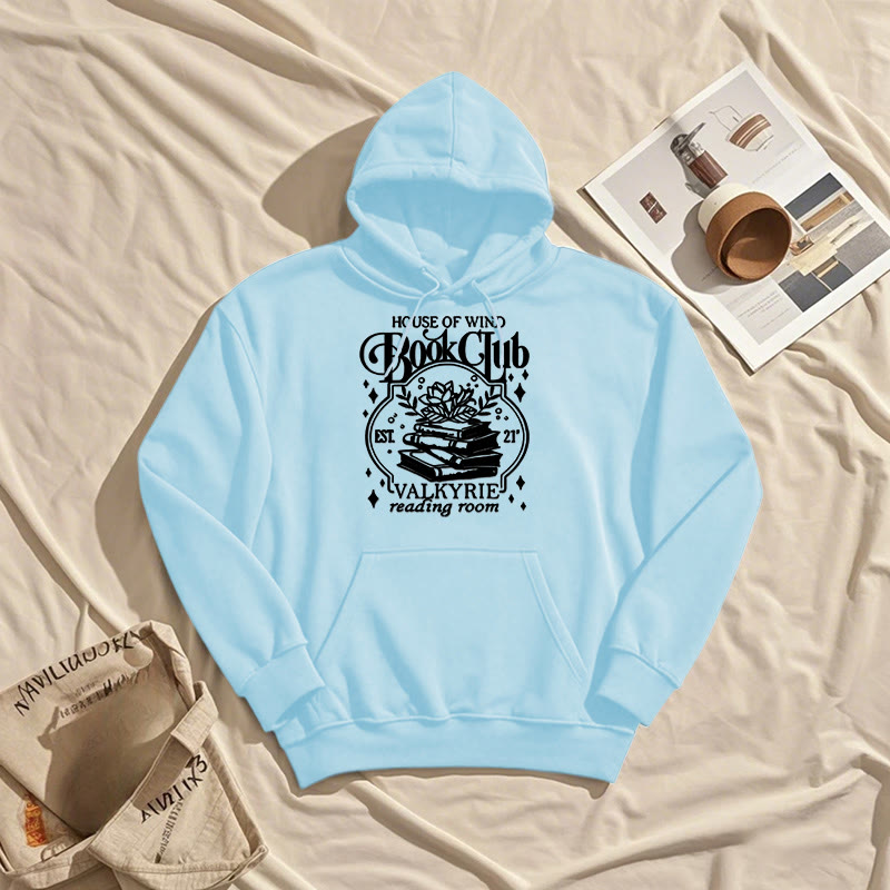 House Of Wind Book Club Fleece Lined Hoodie Comfy Hooded Sweatshirts