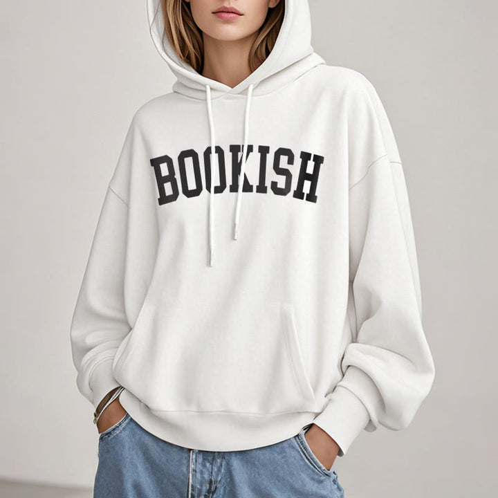 Bookish Bookworm Fleece Lined Hoodie Comfy Hooded Sweatshirts