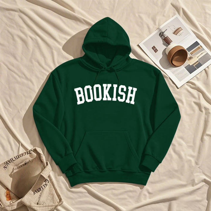 Bookish Bookworm Fleece Lined Hoodie Comfy Hooded Sweatshirts