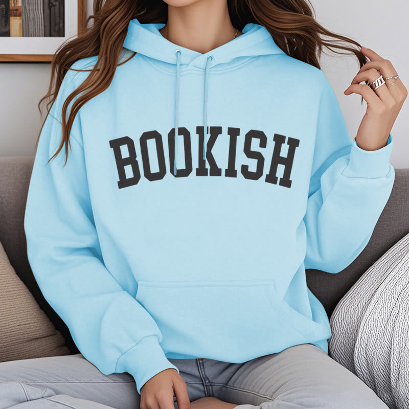 Bookish Bookworm Fleece Lined Hoodie Comfy Hooded Sweatshirts