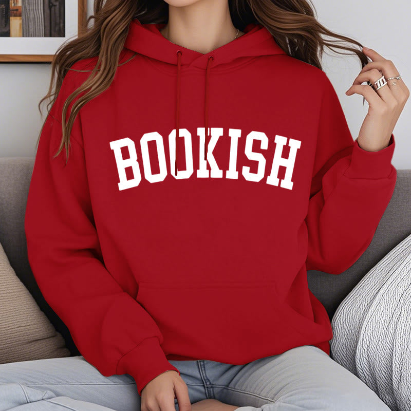 Bookish Bookworm Fleece Lined Hoodie Comfy Hooded Sweatshirts