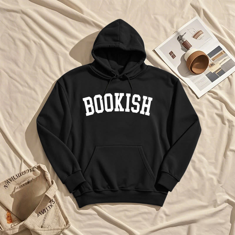 Bookish Bookworm Fleece Lined Hoodie Comfy Hooded Sweatshirts