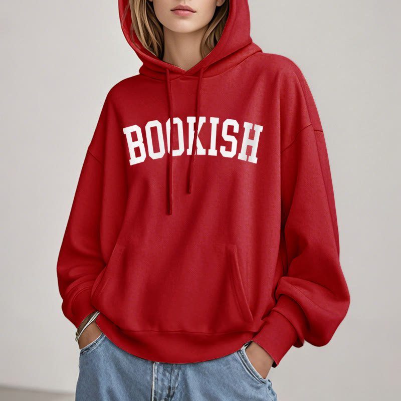 Bookish Bookworm Fleece Lined Hoodie Comfy Hooded Sweatshirts