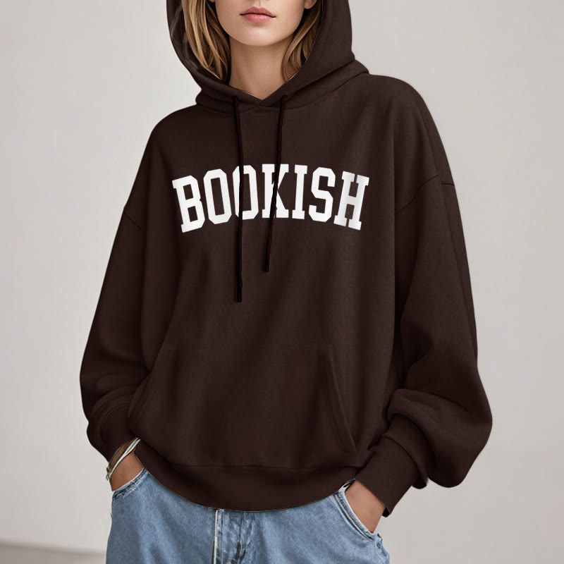 Bookish Bookworm Fleece Lined Hoodie Comfy Hooded Sweatshirts