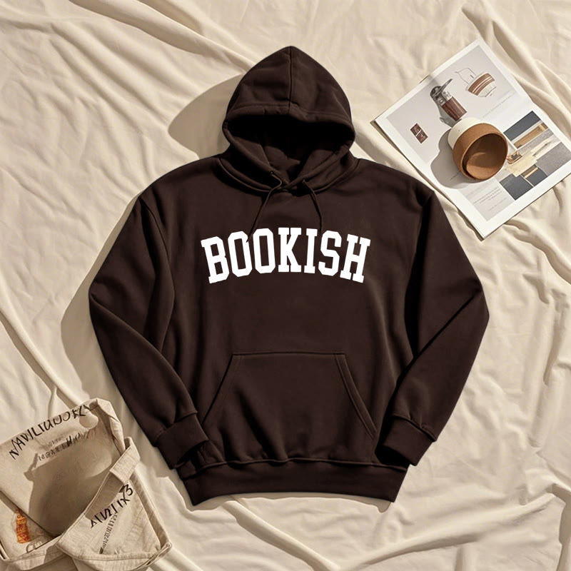 Bookish Bookworm Fleece Lined Hoodie Comfy Hooded Sweatshirts