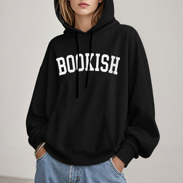 Bookish Bookworm Fleece Lined Hoodie Comfy Hooded Sweatshirts