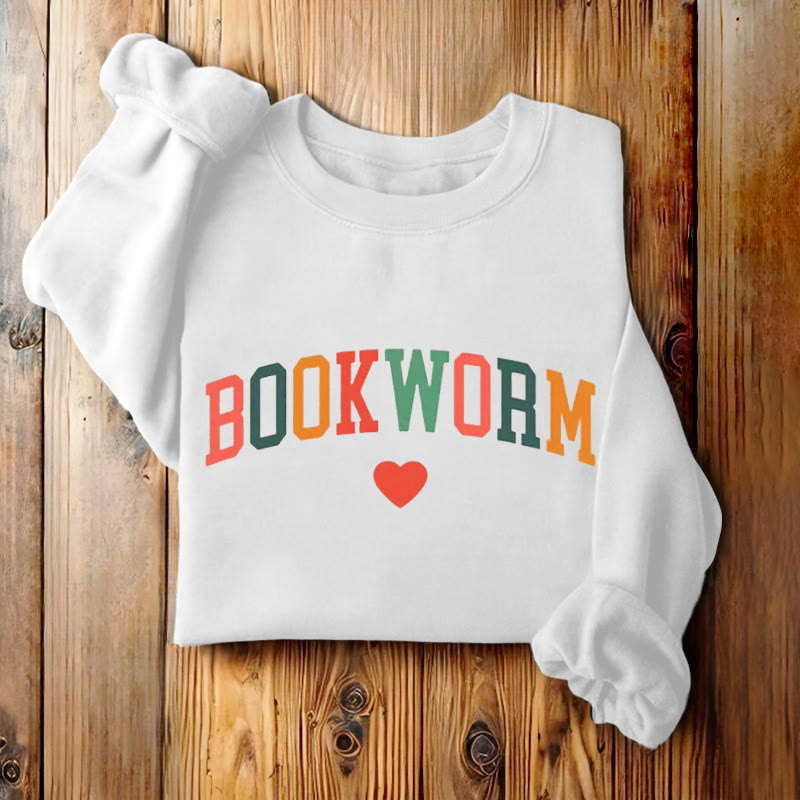 BOOKWORM Book Lovers Womens Crewneck Sweatshirt Pullover