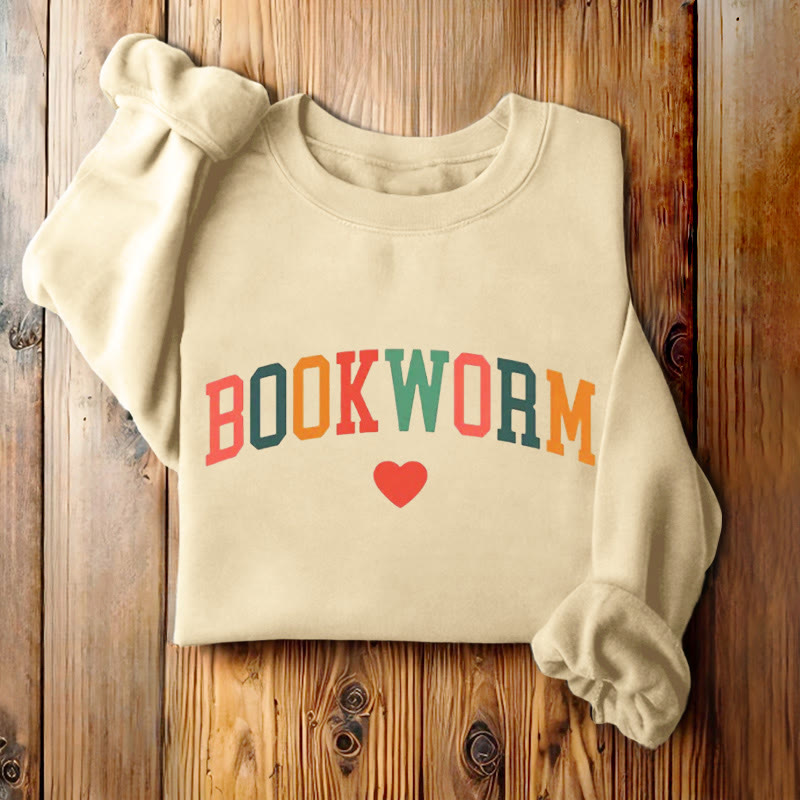 BOOKWORM Book Lovers Womens Crewneck Sweatshirt Pullover