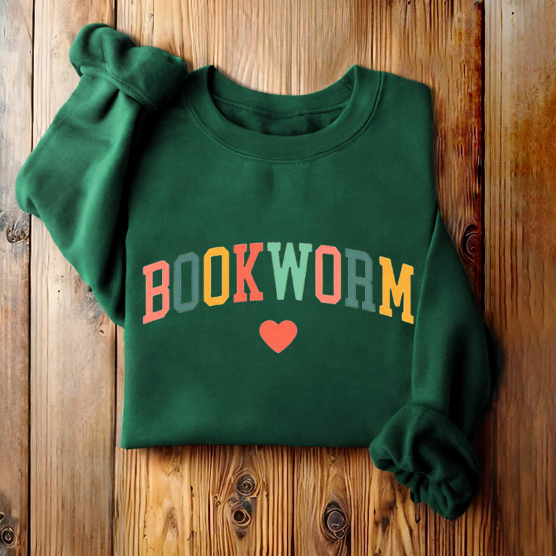 BOOKWORM Book Lovers Womens Crewneck Sweatshirt Pullover