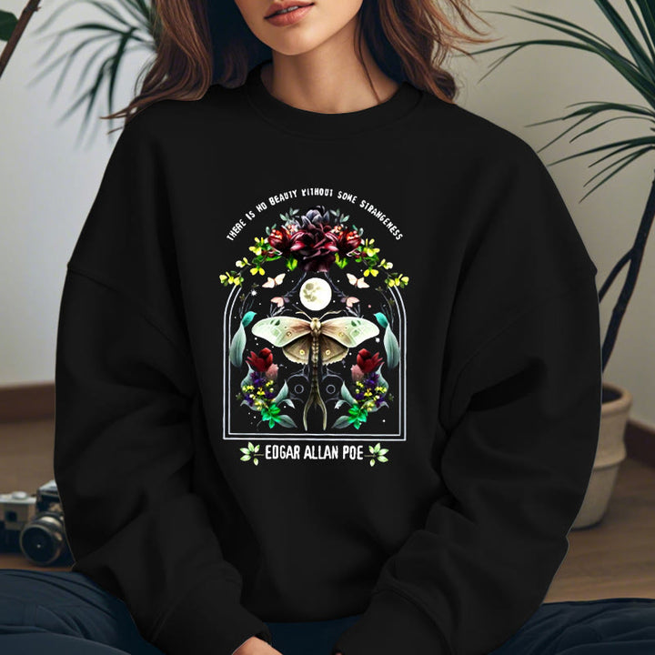 THERE'S NO BEAUTY WITHOUT SOME STRANGENESS Womens Crewneck Sweatshirt Pullover