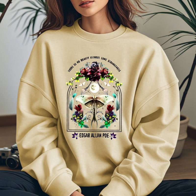 THERE'S NO BEAUTY WITHOUT SOME STRANGENESS Womens Crewneck Sweatshirt Pullover