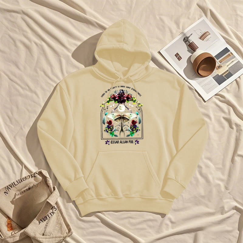 There Is No Beauty Without Some Strangeness Fleece Lined Hoodie