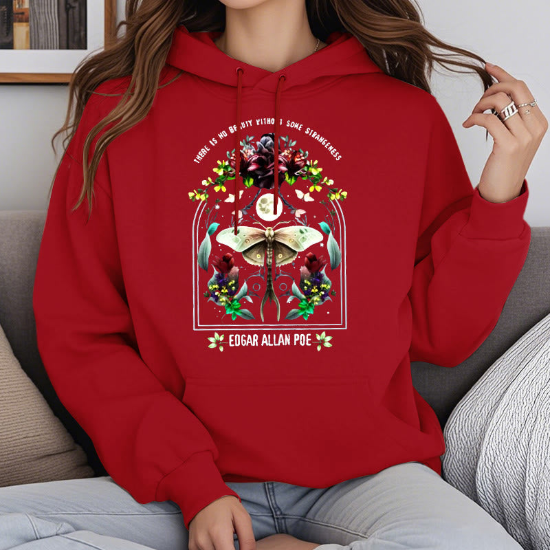 There Is No Beauty Without Some Strangeness Fleece Lined Hoodie