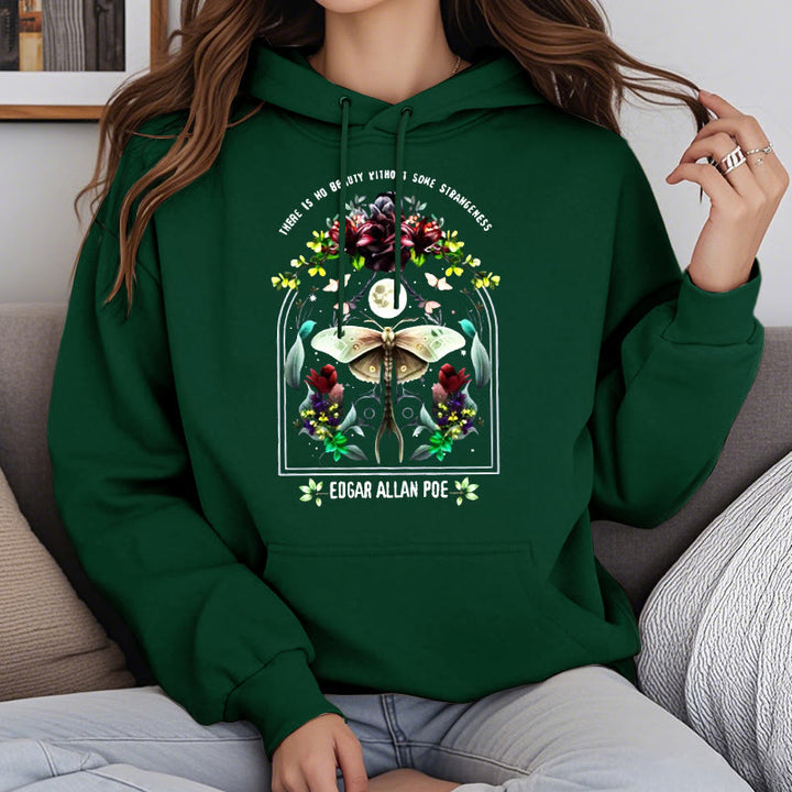 There Is No Beauty Without Some Strangeness Fleece Lined Hoodie