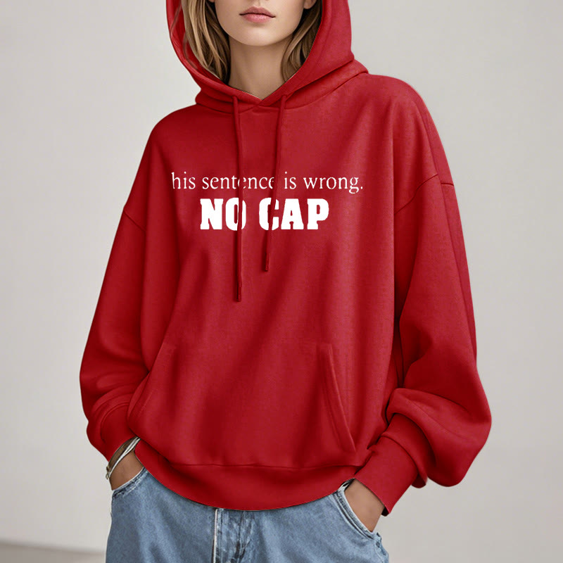 this sentence is wrong Fleece Lined Hoodie Comfy Hooded Sweatshirts