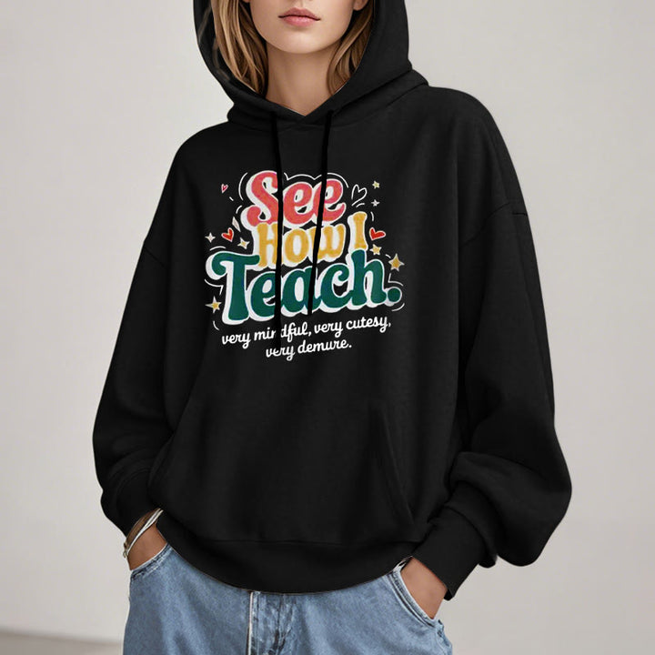 Very Mindful Fleece Lined Hoodie Comfy Hooded Sweatshirts