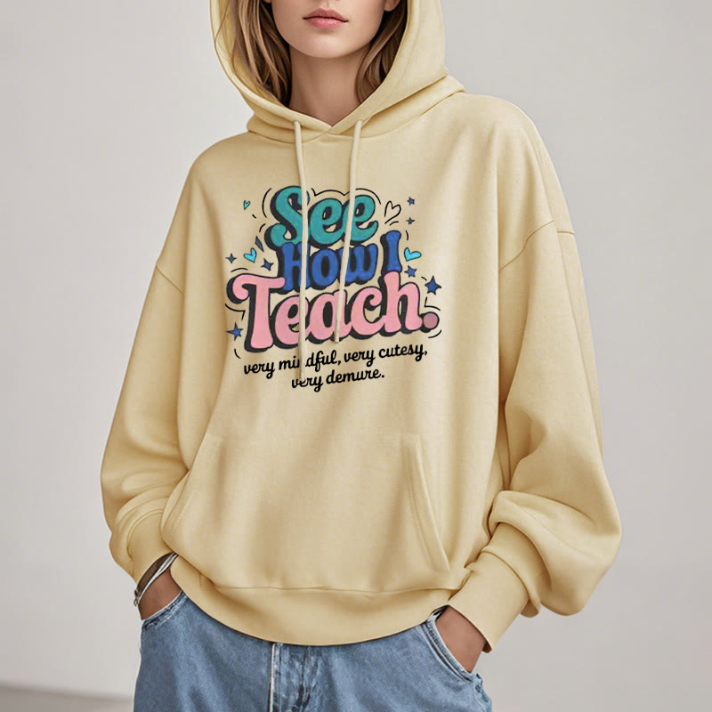 Very Mindful Fleece Lined Hoodie Comfy Hooded Sweatshirts