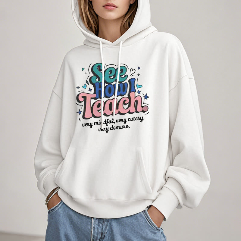 Very Mindful Fleece Lined Hoodie Comfy Hooded Sweatshirts